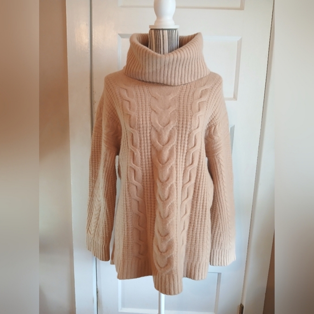 Vince Cashmere & Wool Blend Camel Turtleneck - xl - Picture 10 of 10